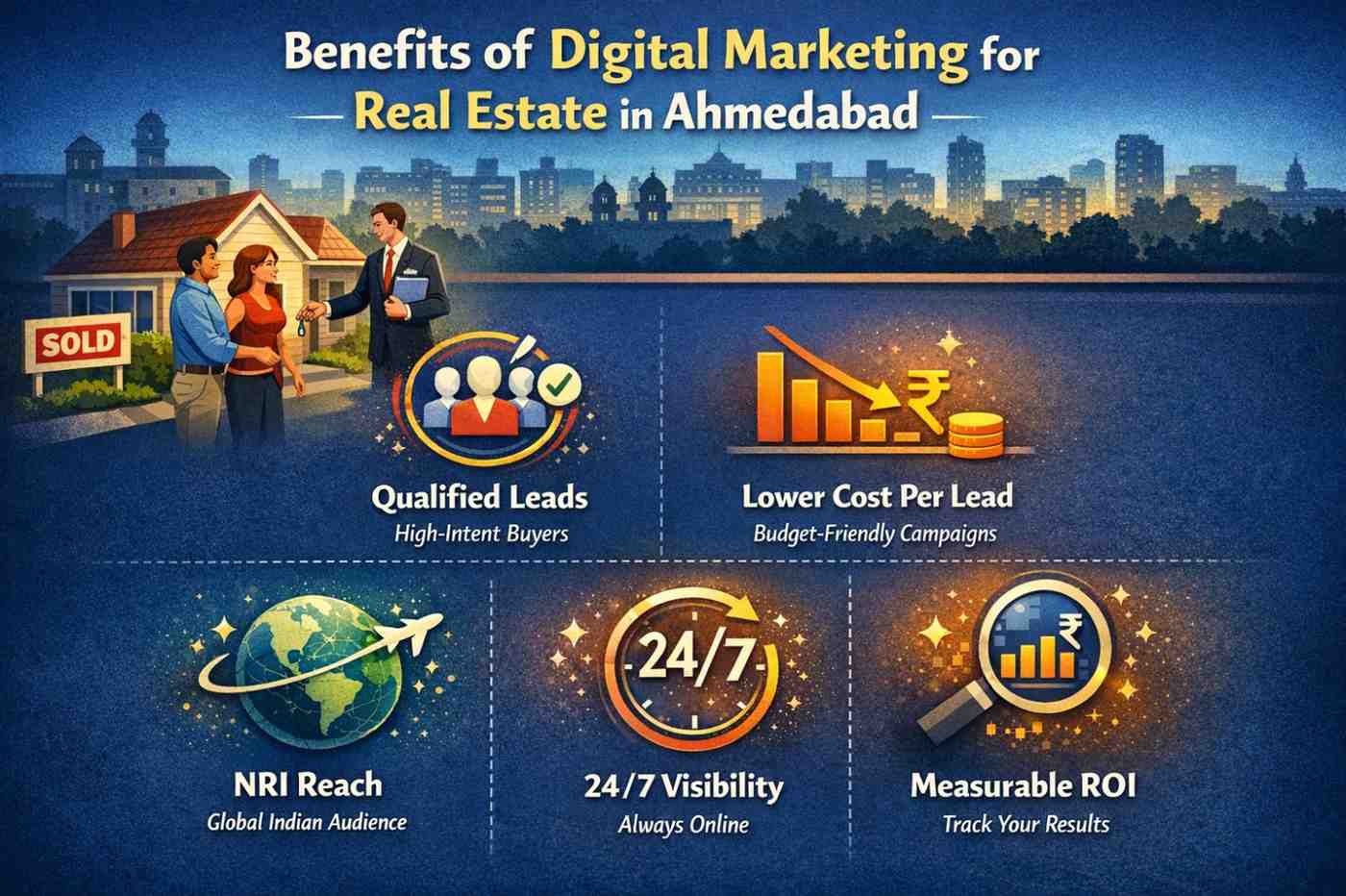 Lead generation funnel for real estate projects in Ahmedabad